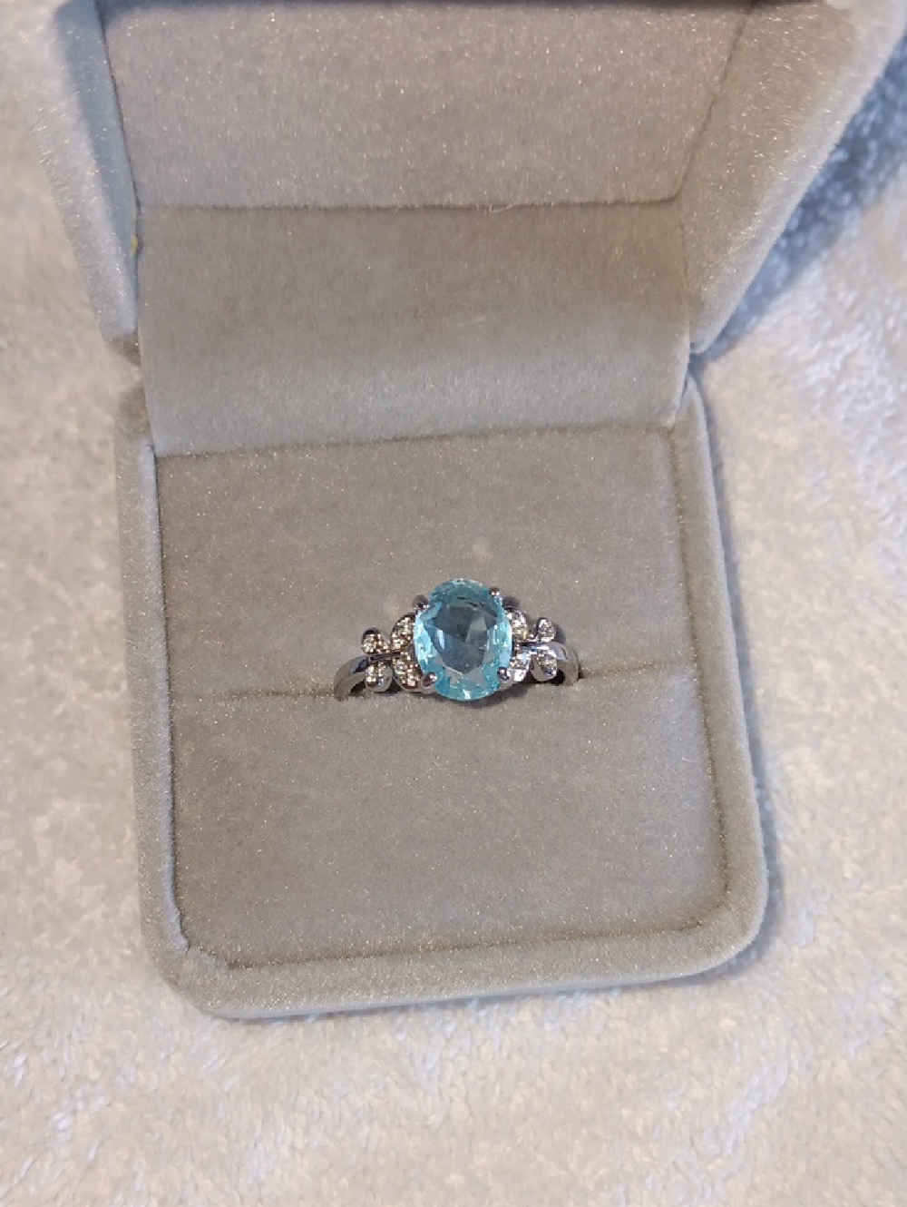 Stunning Faux Aquamarine Ring - Multiple Sizes Available